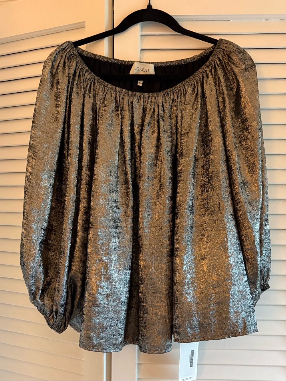 The Great silver peasant blouse